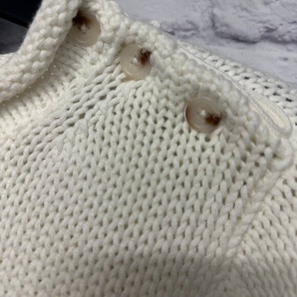 LAKE Sweater with Button Detail on Shoulder - Picture 2 of 3